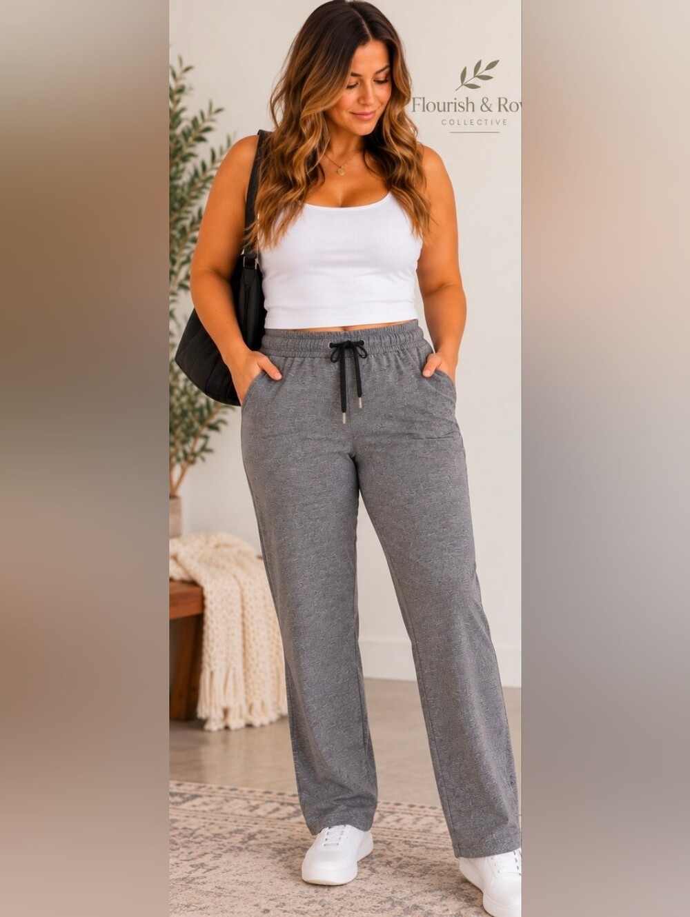Lululemon On The Fly Pants Size 14 Heathered Gray Straight Leg
